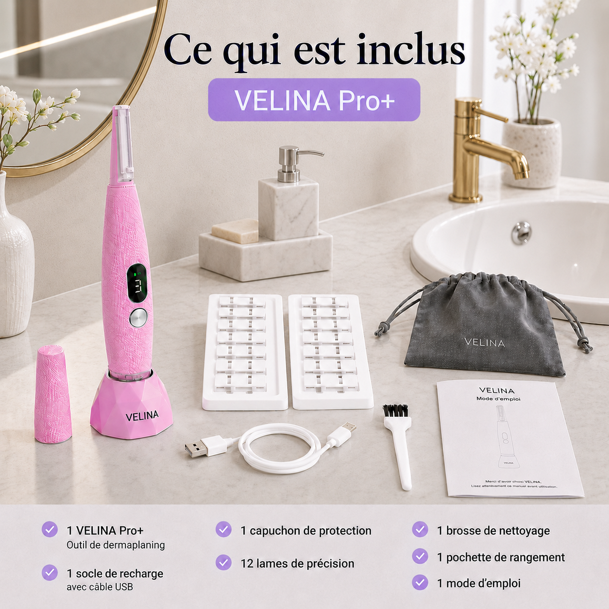 L'outil De Dermaplaning Velina Pour Femme